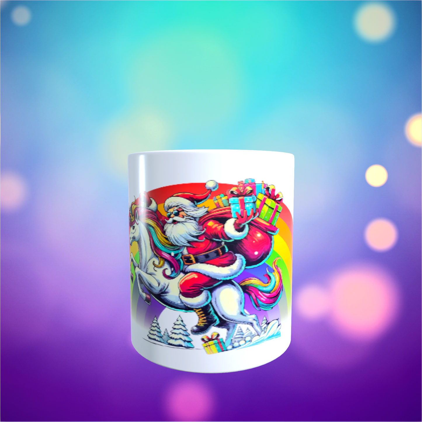 Phoenix Merch - Tasse - Santa mit Einhorn