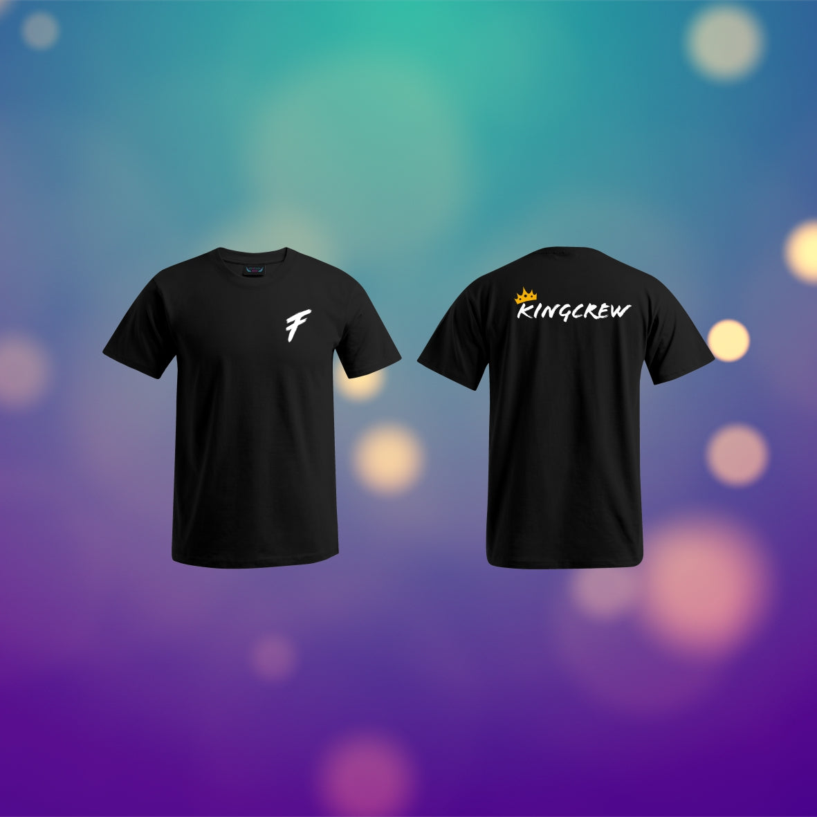 Freasy - T-Shirt - F vorne klein, Kingcrew hinten groß